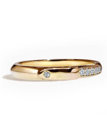 Equestrian Ring Med Sten Forgyldt
