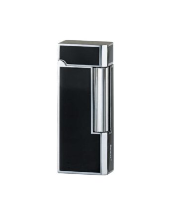 Eurojet Milano Flint Lighter   Krom Og Sort Farve