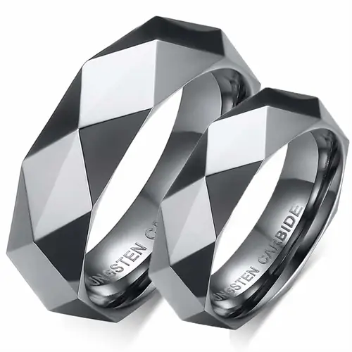 Facet Forlovelsesring Tungsten