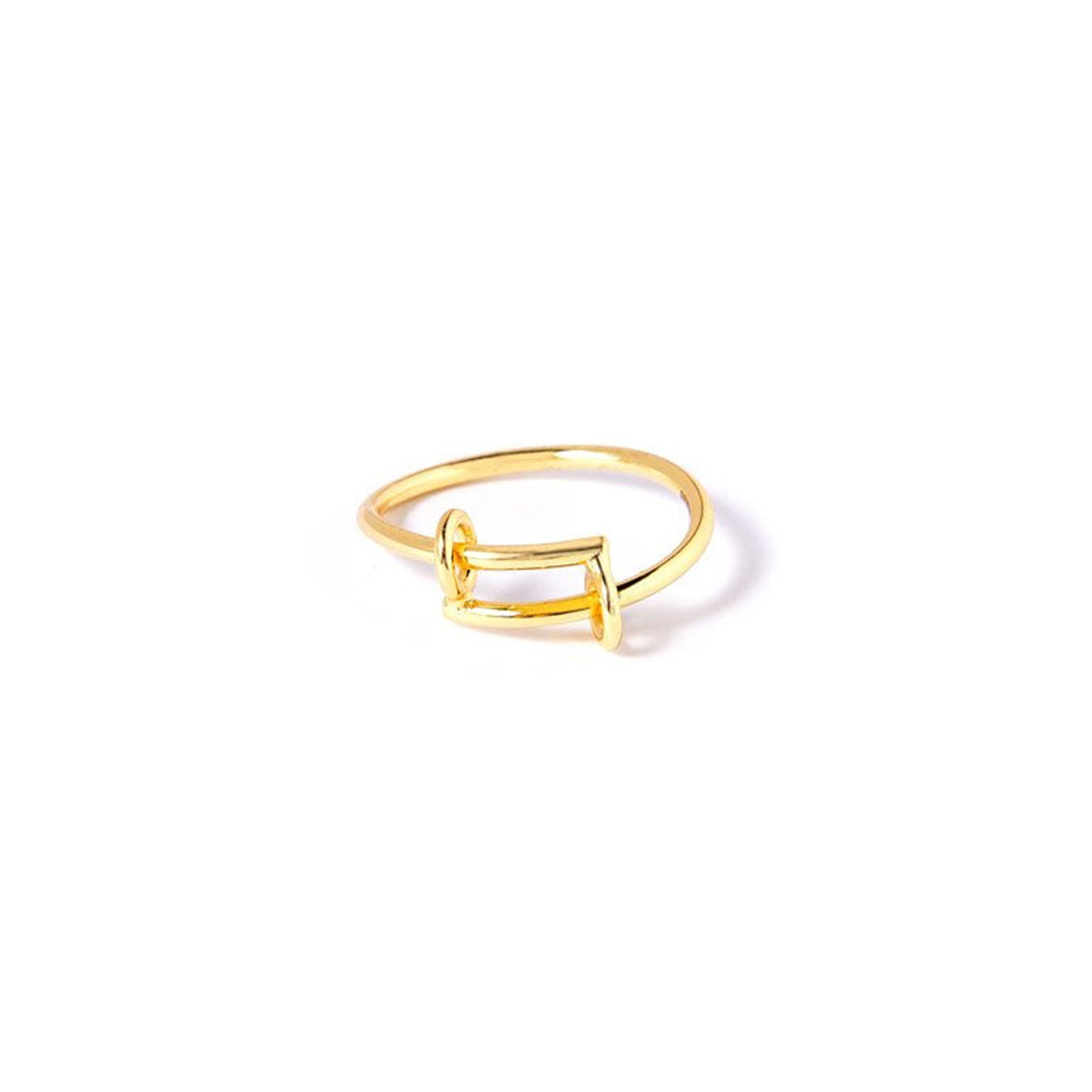 Fingerring  Intoyou Onesize Regulerbar Størrelse 18 Karat Forgyldt Sterling Sølv