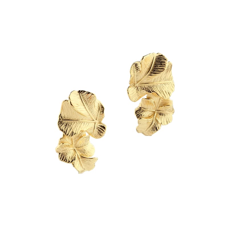 Folio Big Earstud   Golden