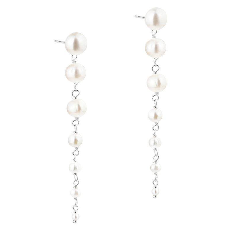 Ghita Long Earring   Silver