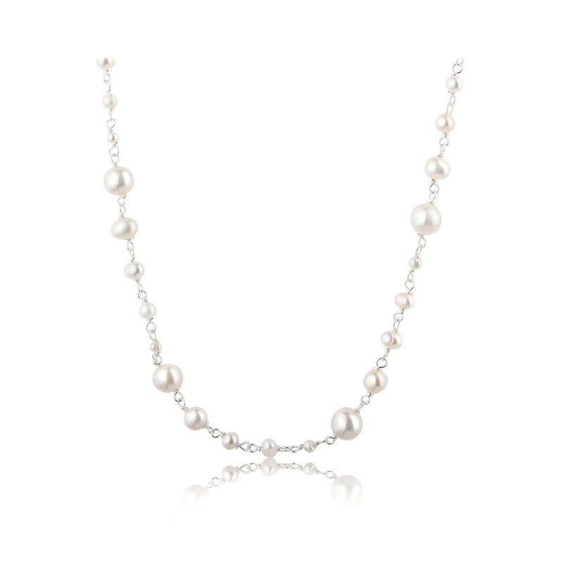 Ghita Necklace   Silver