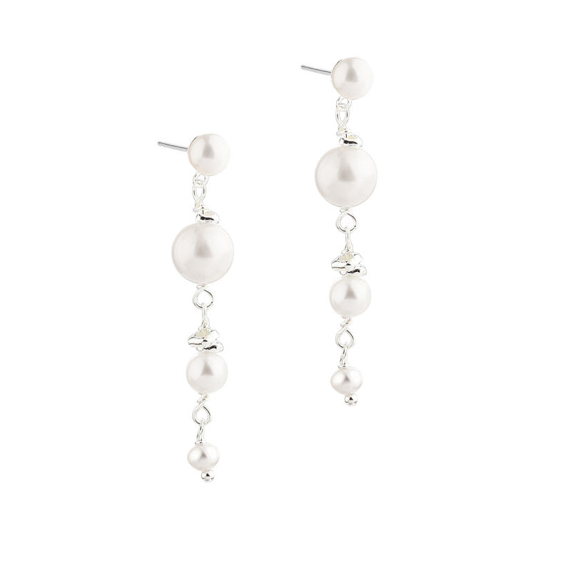 Ghita Short Earring   Silver