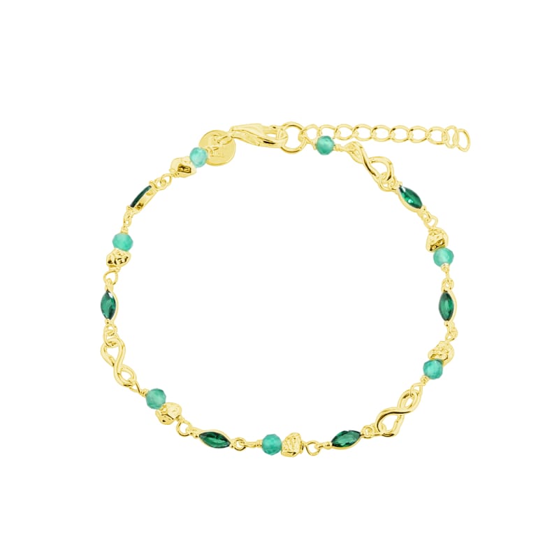 Green Garden Bracelet   Golden