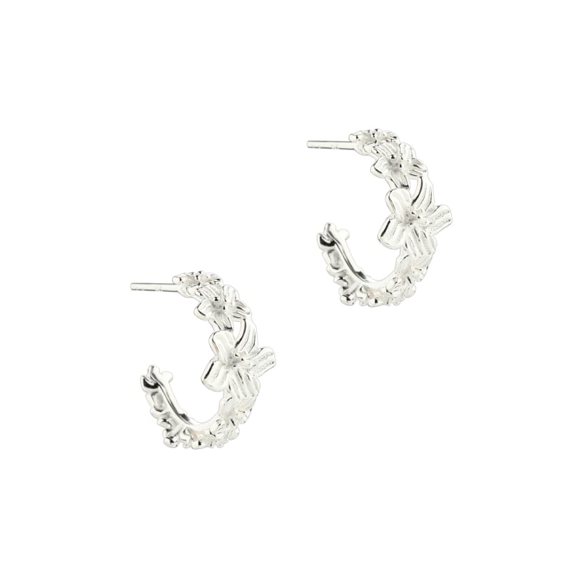 Jasmin Medium Hoop   Silver