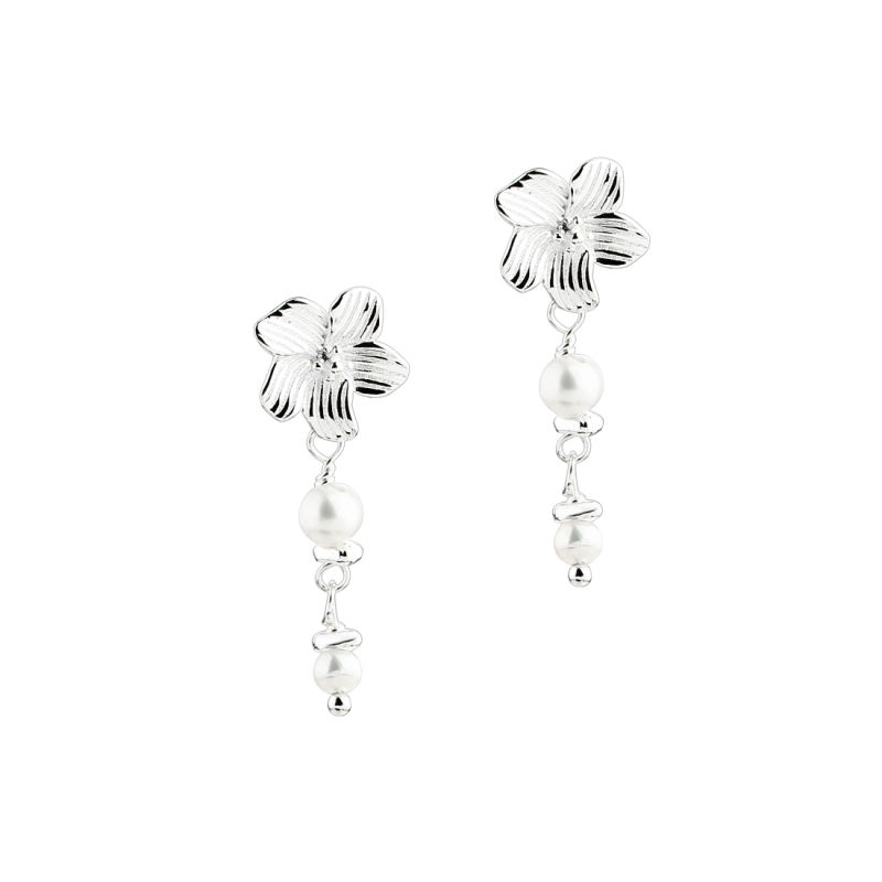 Jasmin Pearl Earstud   Silver