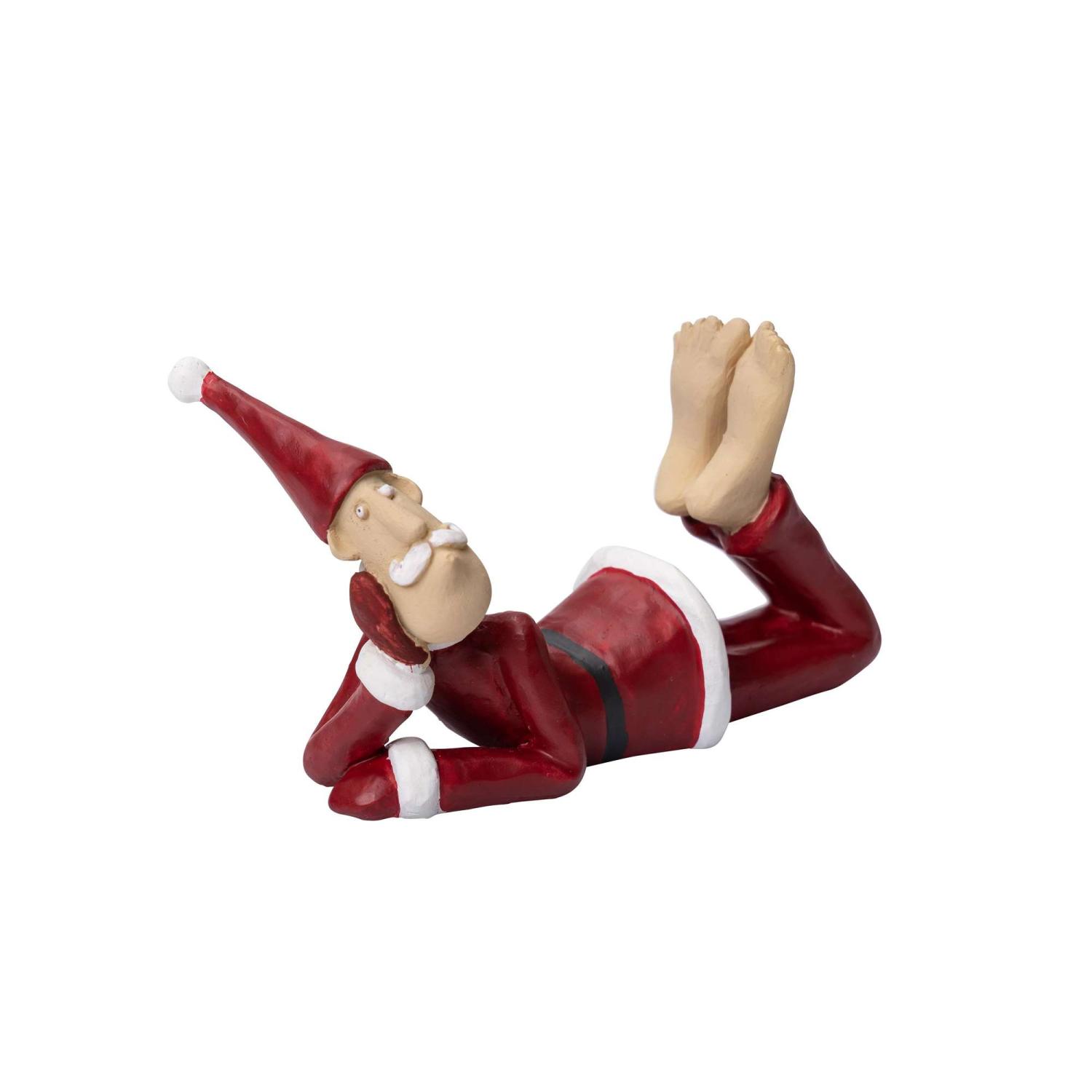 Julemanden Ove På Maven Sjov Stilren Julepynt