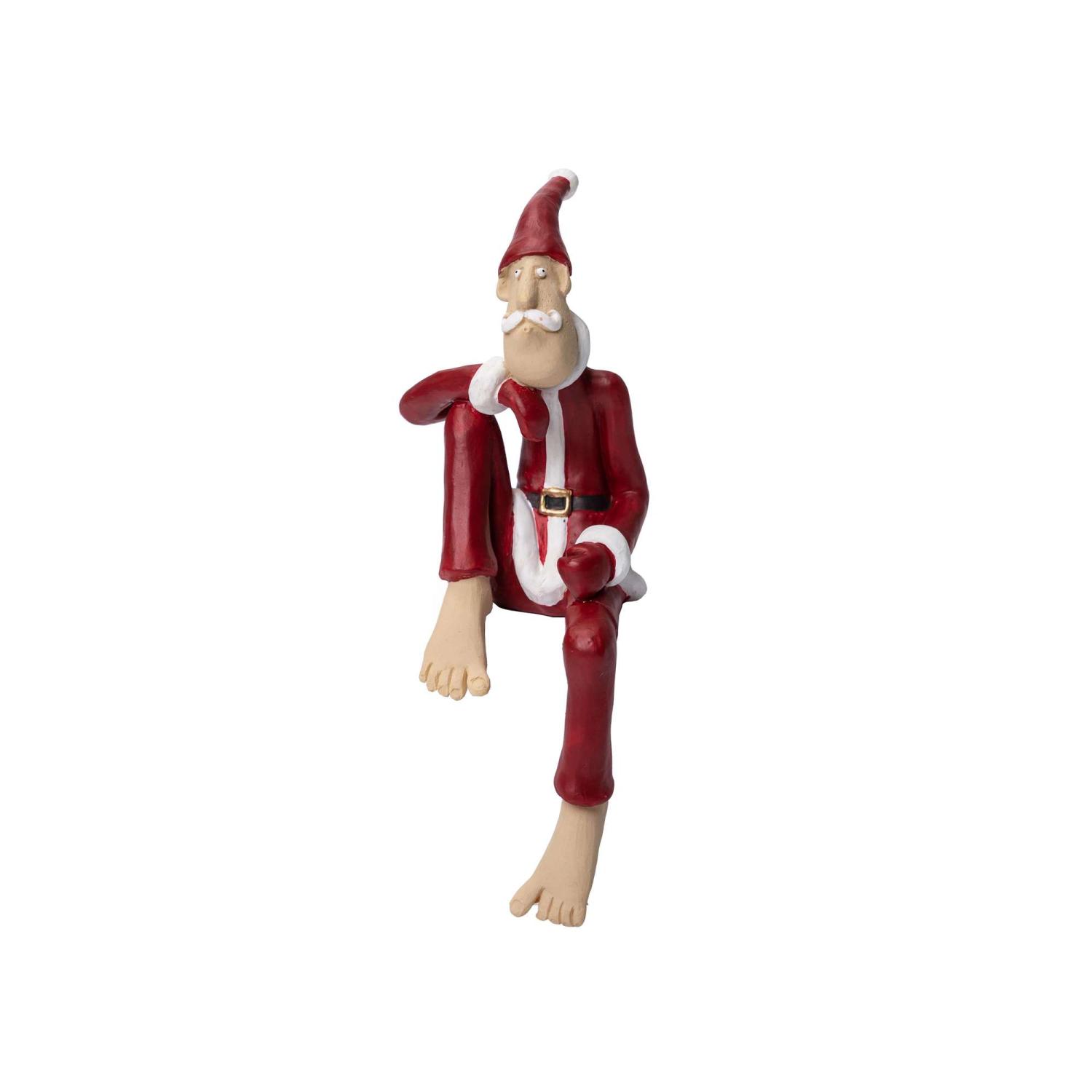 Julemanden Ove Sidder På Kanten Sjov Stilren Julepynt