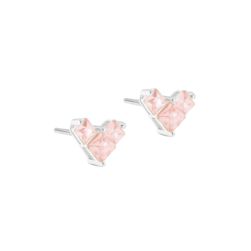 Kara Heart Rose   Silver