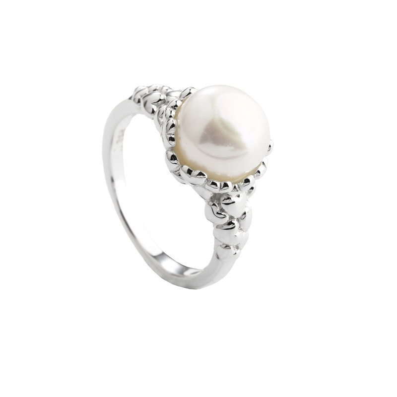 Karla Pearl Ring 54   Silver