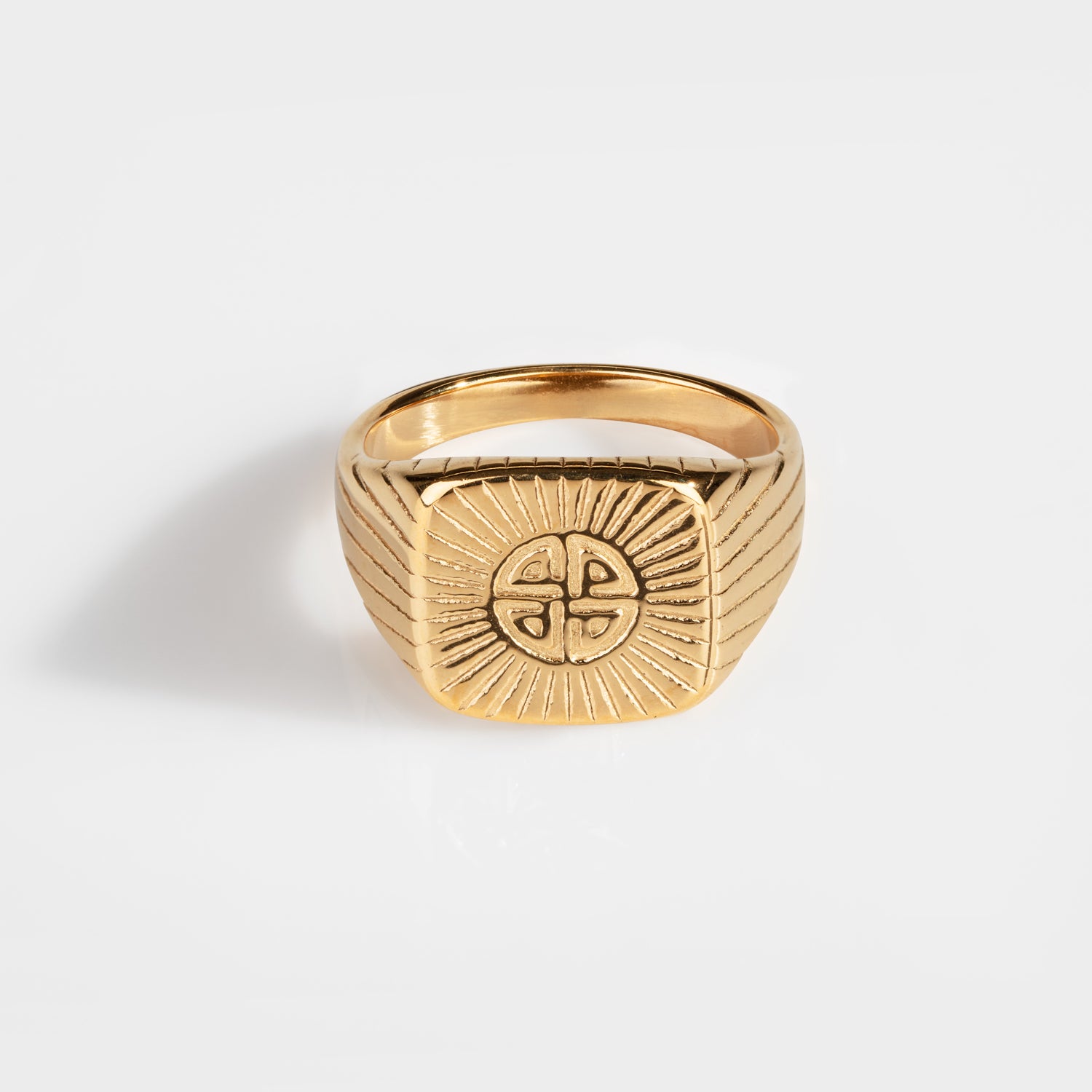 Knot Signature Guldtonet Ring Str    Herre Northern Legacy