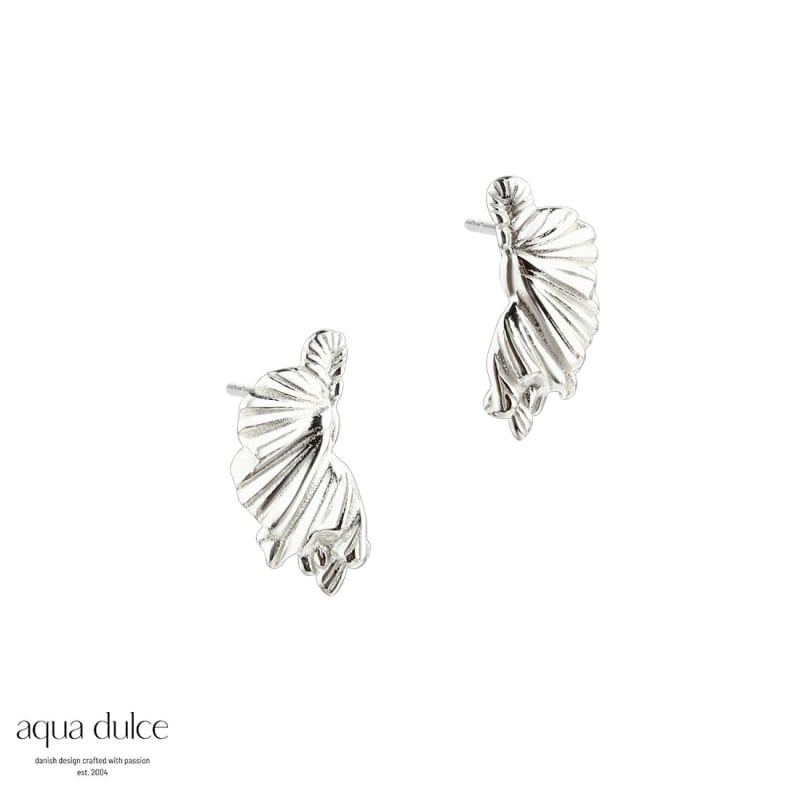 Koi Small Half Leaf   Silver