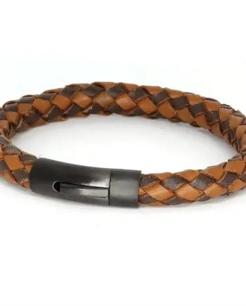 Læderarmbånd Mørk Brun