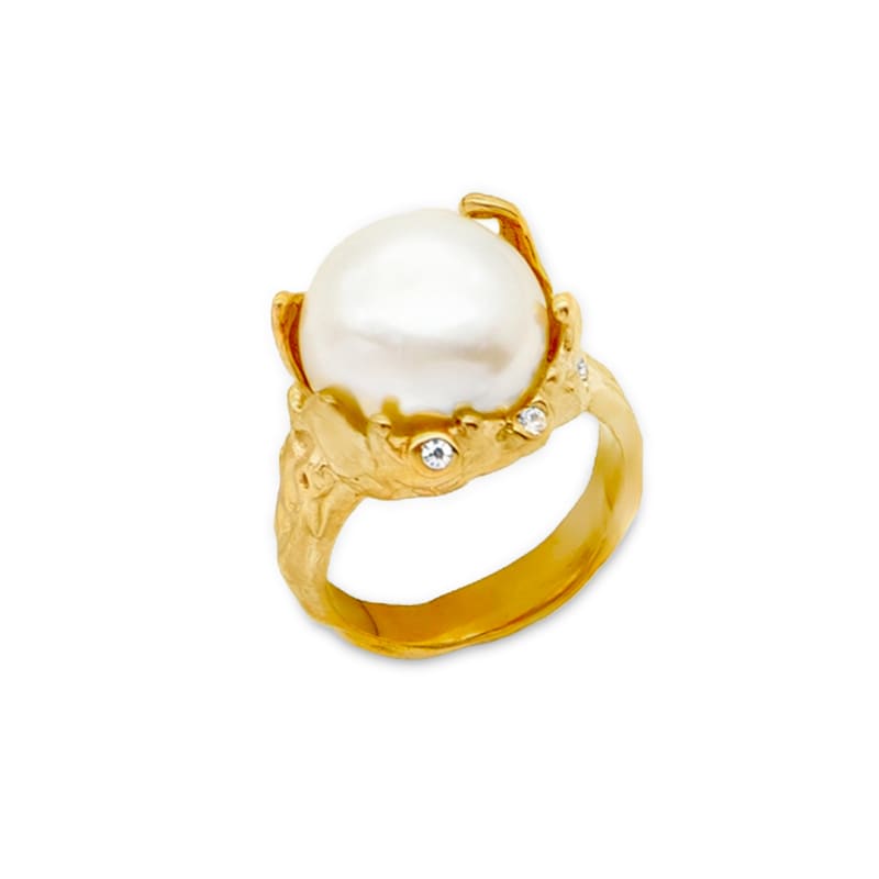 Lagoon Pearl Ring 54