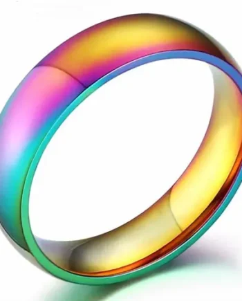 Lgbt Ring Fantastisk Farve Spil   Stål