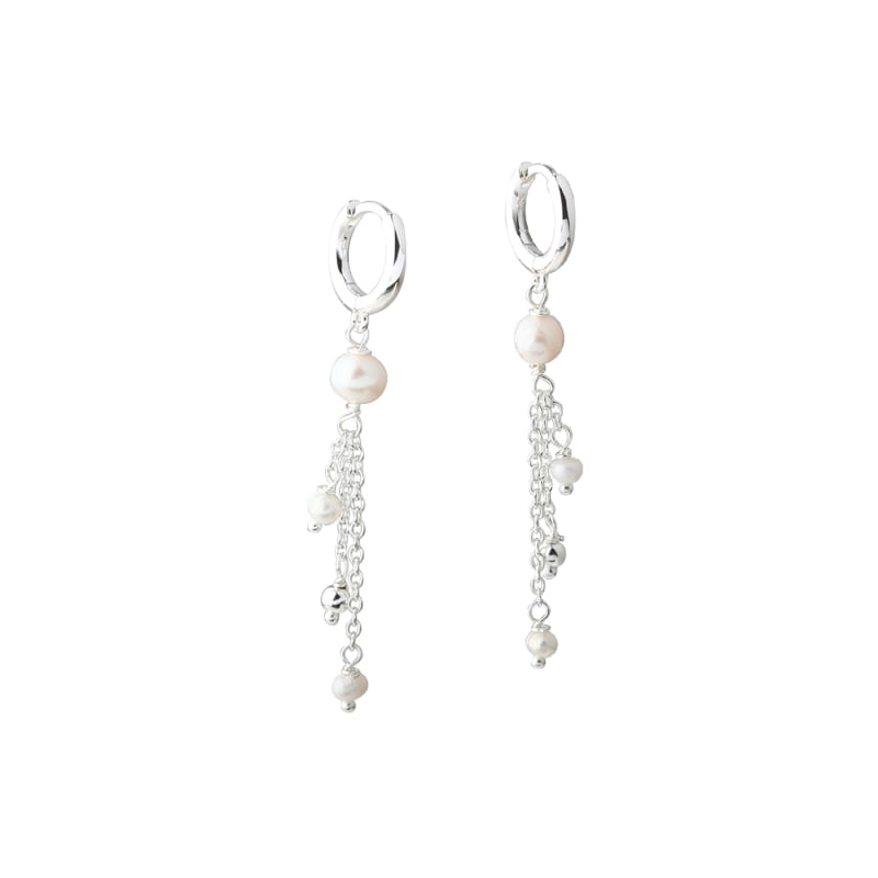 Lunella Hoop   Silver