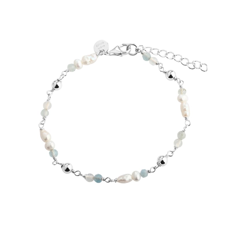 Lunella Blue Bracelet   Silver