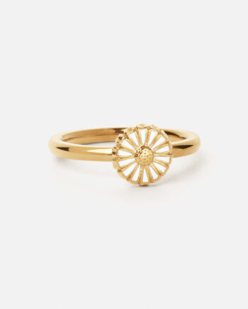 Marguerit Ring 18k Guldbelagt 8mm