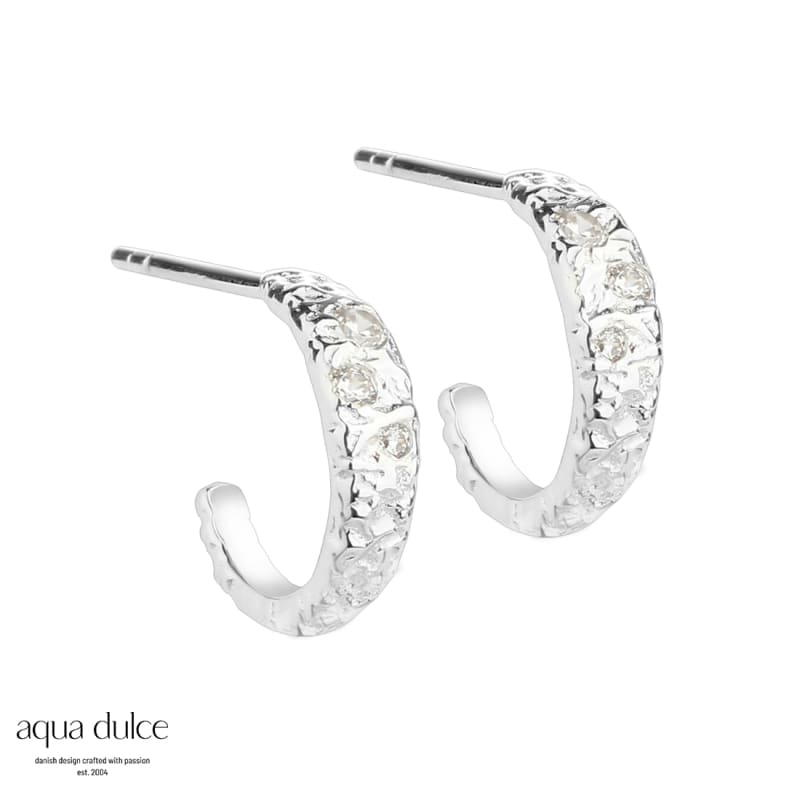Mess Hoop Clear Small   Silver