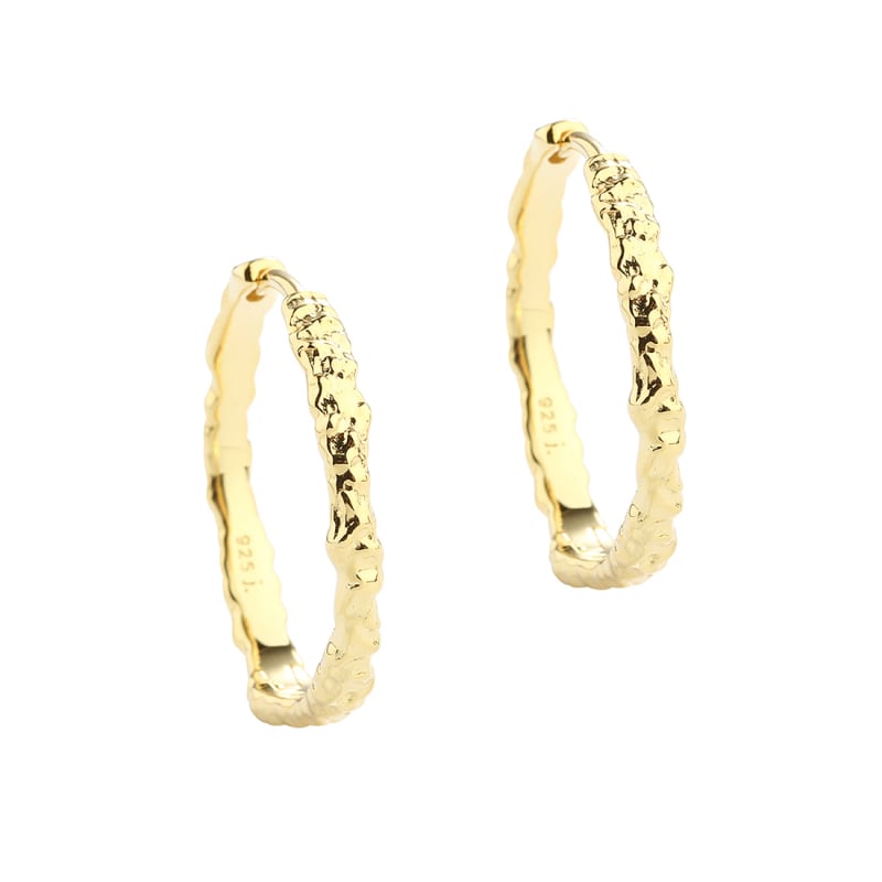 New Mila Hoop     25 Mm  Golden