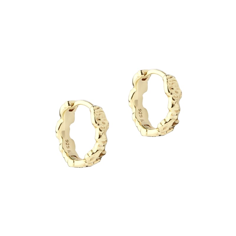 Mila Hoop 12 Mm    Golden