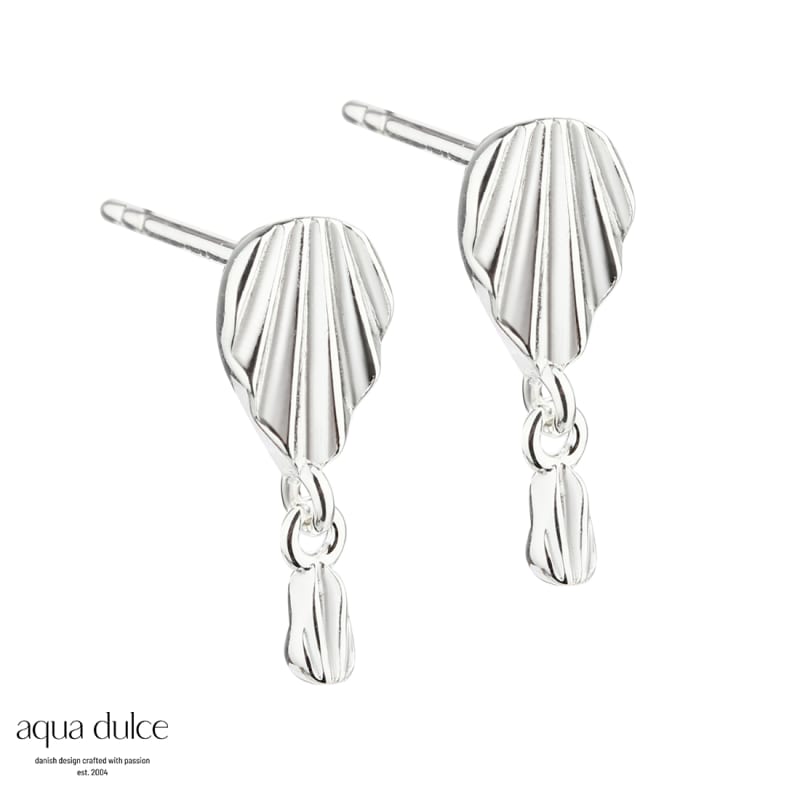 Mini Fan Earstuds   Silver