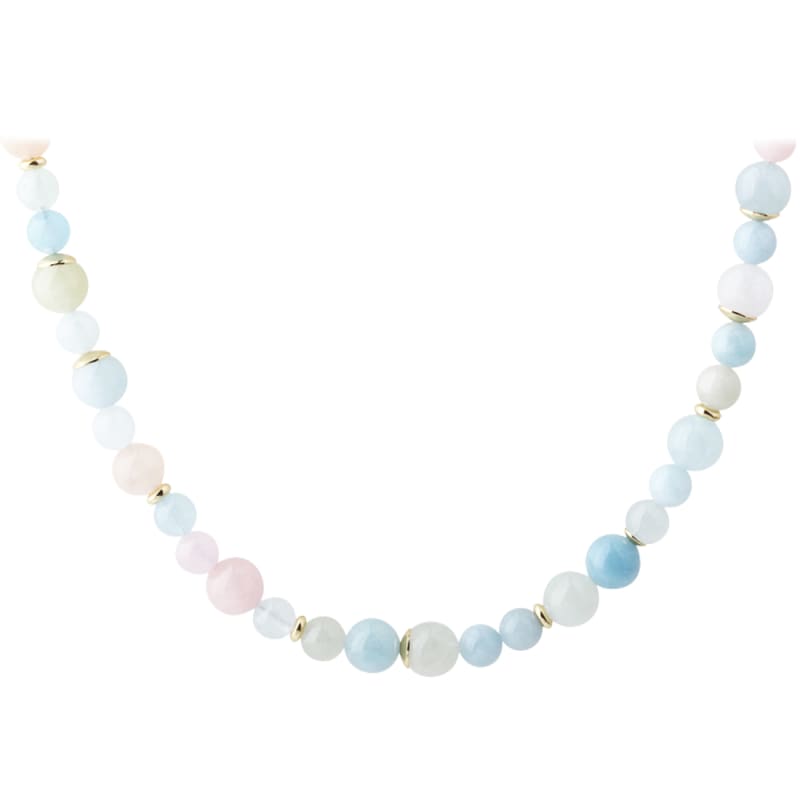 Morganite Dream Necklace   Golden