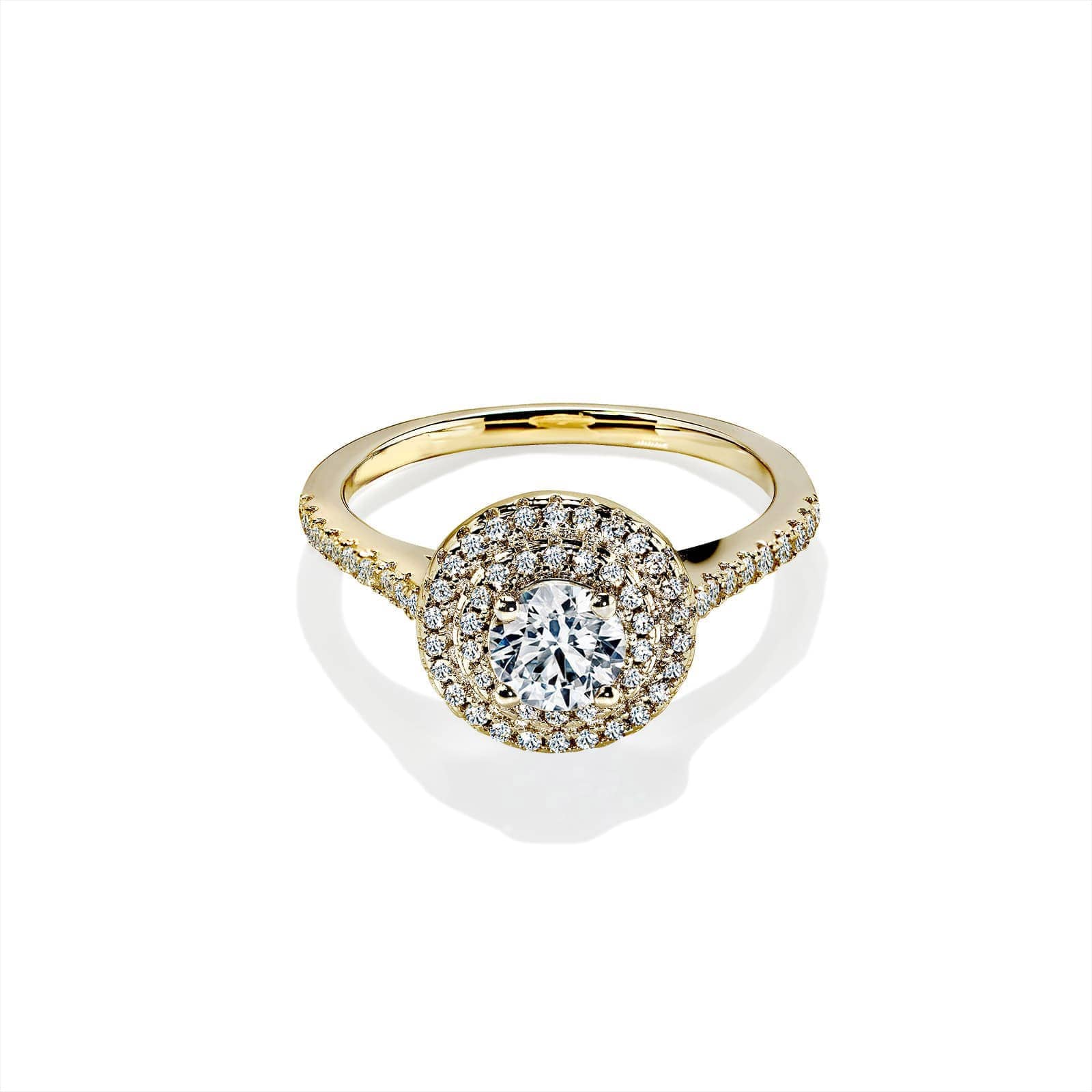 Oxford Dobbelt Rund Guld Ring