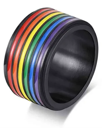 Spinning Ring 12mm Bred   Lgbt