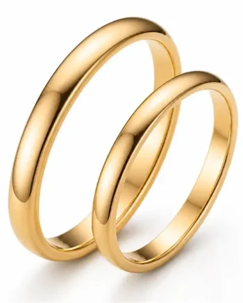 Tungsten Forlovelsesring  Quot Golden Quot