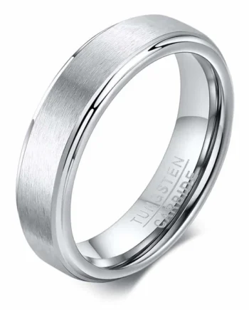 Tungstenring   5mm Bredde Og Matteret