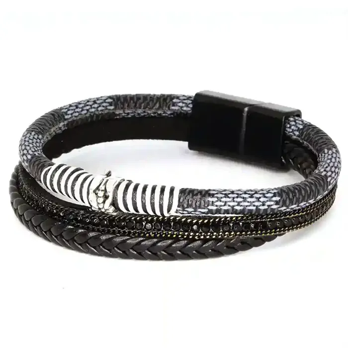 Urbani Steel Bracelet Flettet Herre Armbånd Cm 20 Cm