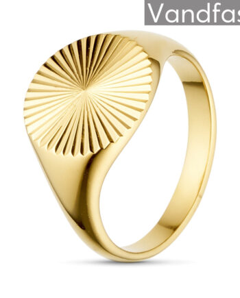 Annebrauner Big Sun Ring 18k Guldbelagt 52