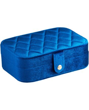 Annebrauner Blue Velour Smykkeskrin