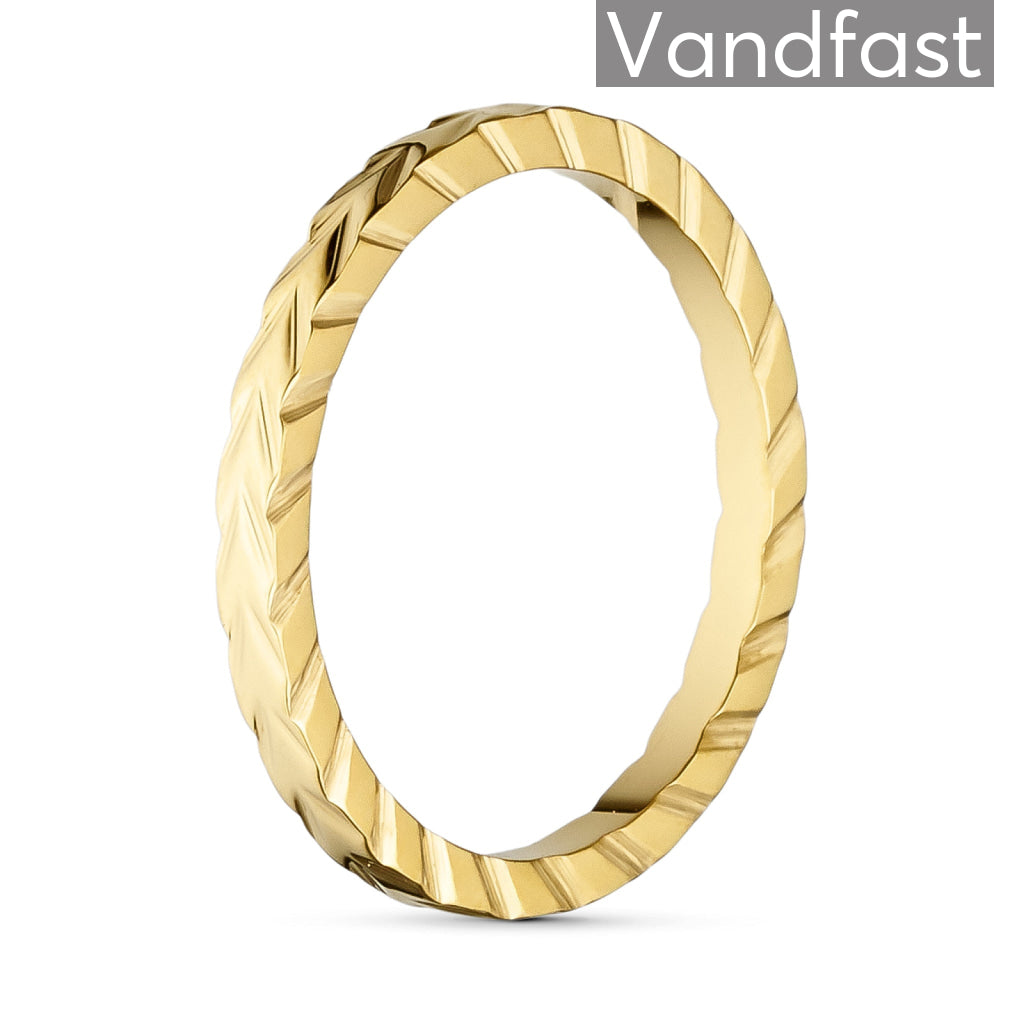 Annebrauner Celeste Ring 18k Guldbelagt 49