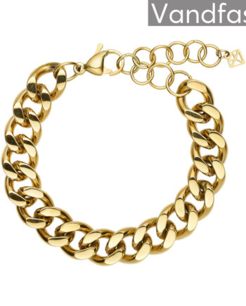 Annebrauner Chunky Panzer Armbånd 18k Guldbelagt