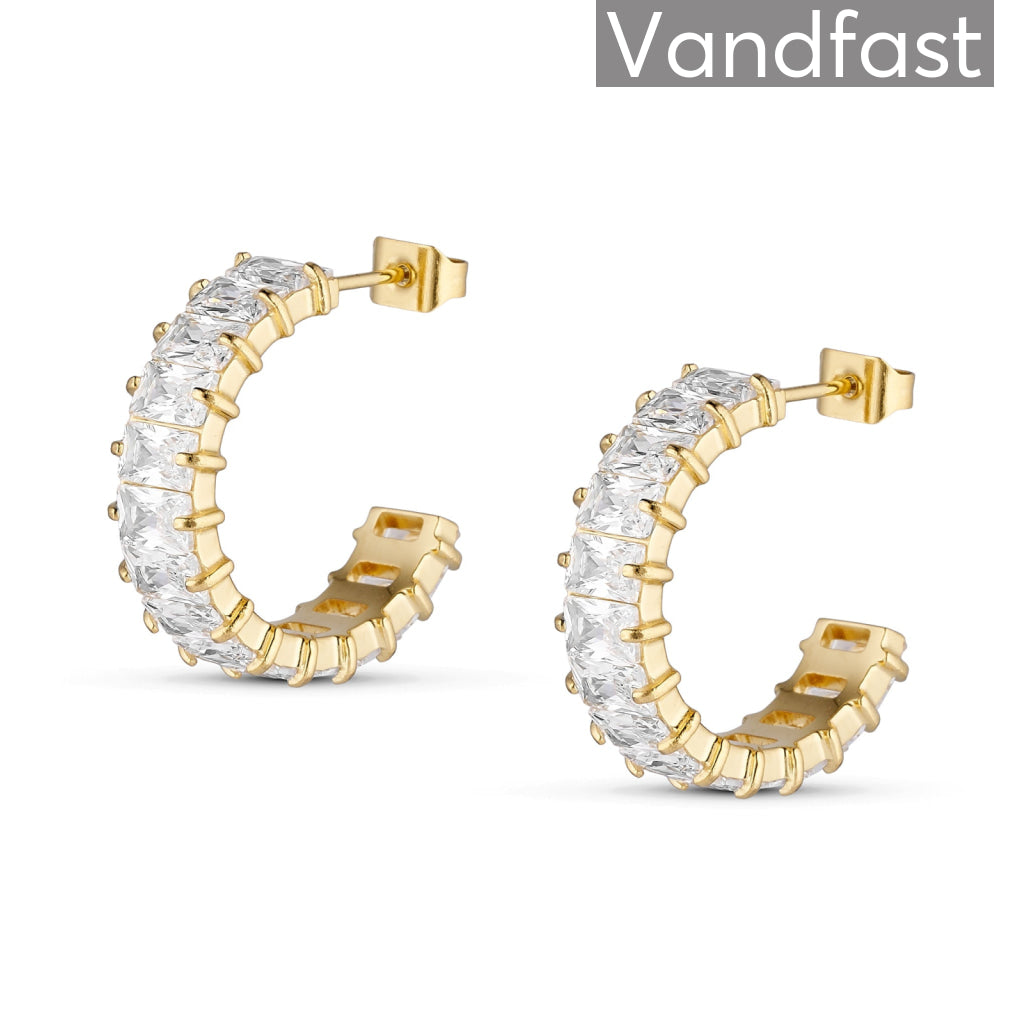 Annebrauner Empress Creoler 18k Guldbelagt