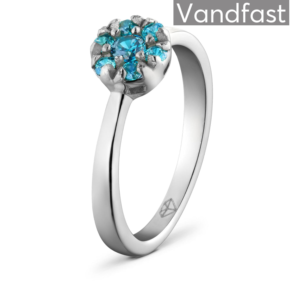 Annebrauner Flower Blue Ring 48