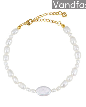 Annebrauner Freshwater Mix Armbånd 18k Guldbelagt