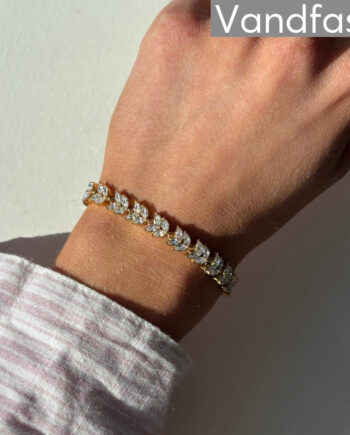 Annebrauner Galla Four Leaf Armbånd 18k Guldbelagt