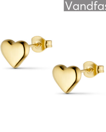 Annebrauner Palermo Heart øreringe 18k Guldbelagt
