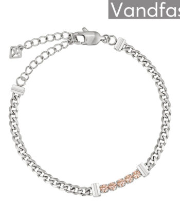 Annebrauner  Panzer Tennis Morganite Armbånd