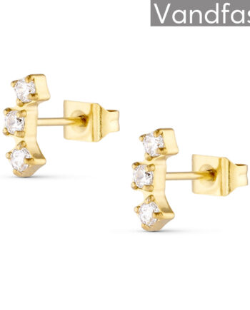 Annebrauner Princess Line ørestikker 18k Guldbelagt