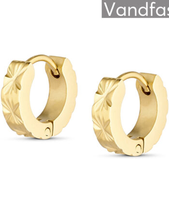 Annebrauner Sun Creoler 11 Mm 18k Guldbelagt