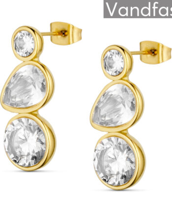 Annebrauner Teardrop øreringe 18k Guldbelagt
