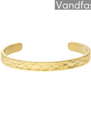Annebrauner Texture Bangle Armbånd 18k Guldbelagt
