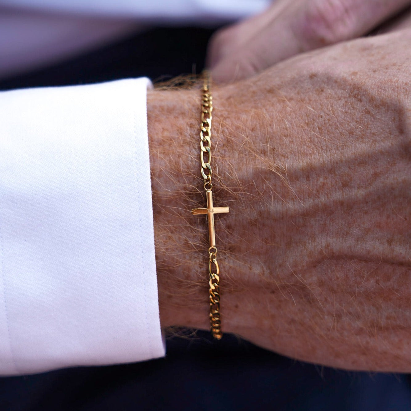 Antique Cross Armbånd  Guld  Xs 17   Cm Herre Northern Legacy