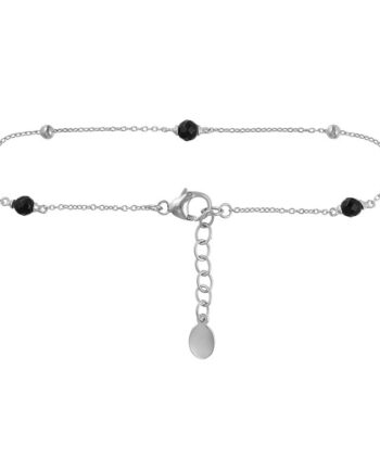 Armbånd   Sølv Med Sort Onyx