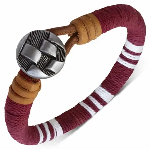 Armbånd  Quot Red And White Beach Quot